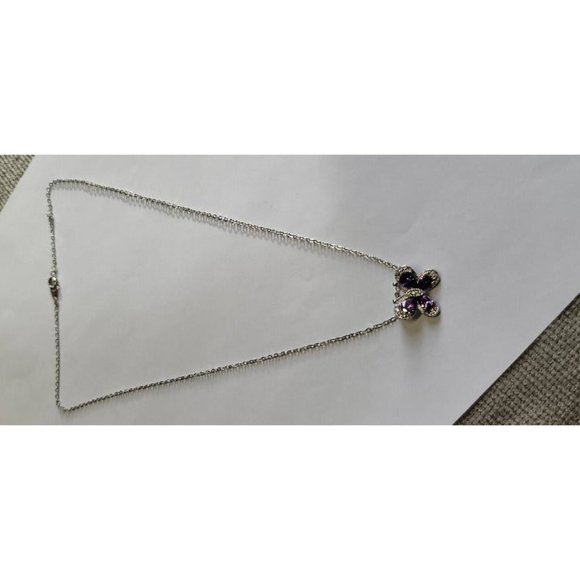 Kohl's Butterfly Amethyst Necklace - Picture 3 of 6